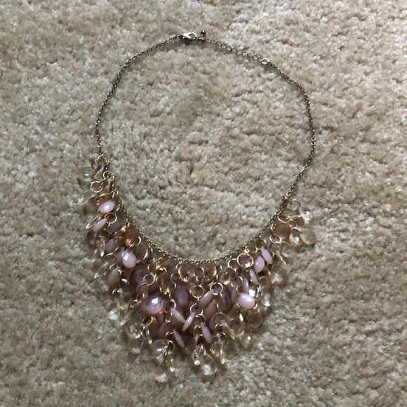 Accessories - Excellent Cond Lavender & Gold Forever21 Necklace
